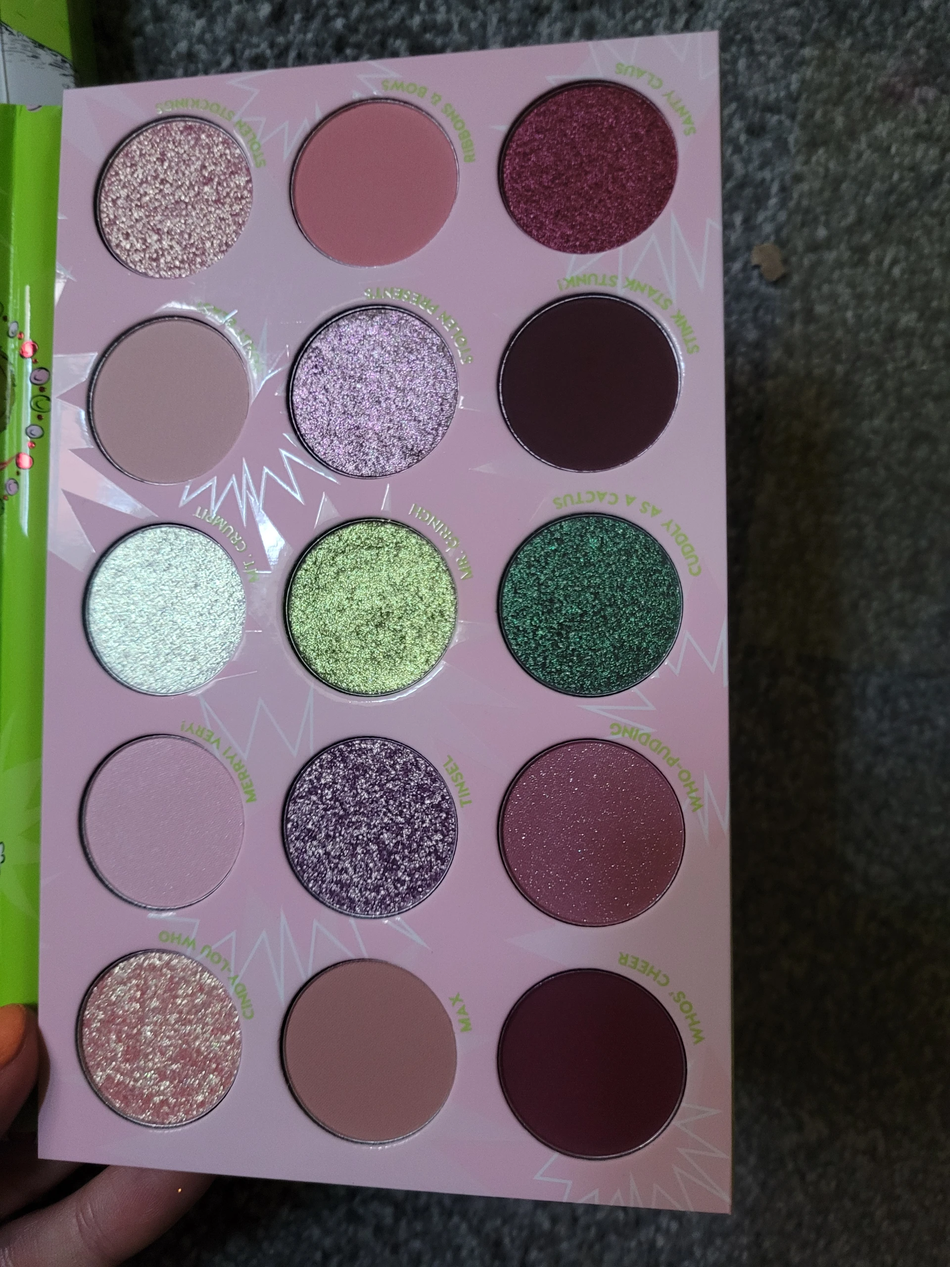 Colourpop Grinch paletta