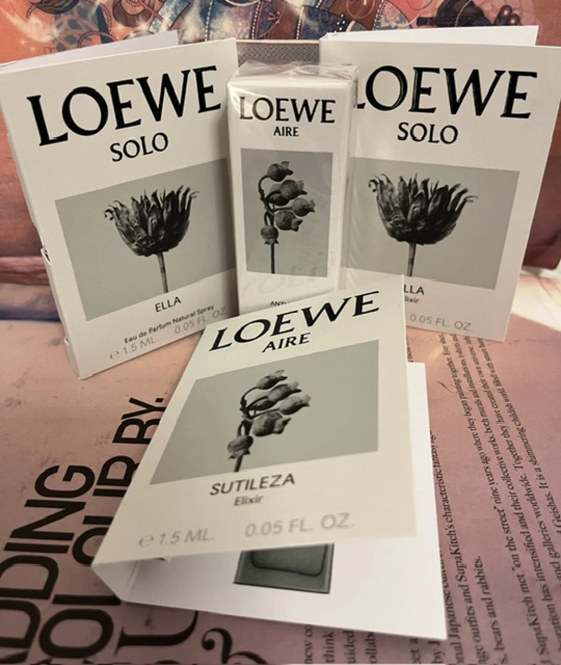 Loewe Aire Anthesis EDP 7,5 ml roll-on, / niche illatszettben / 3 db illatmintával