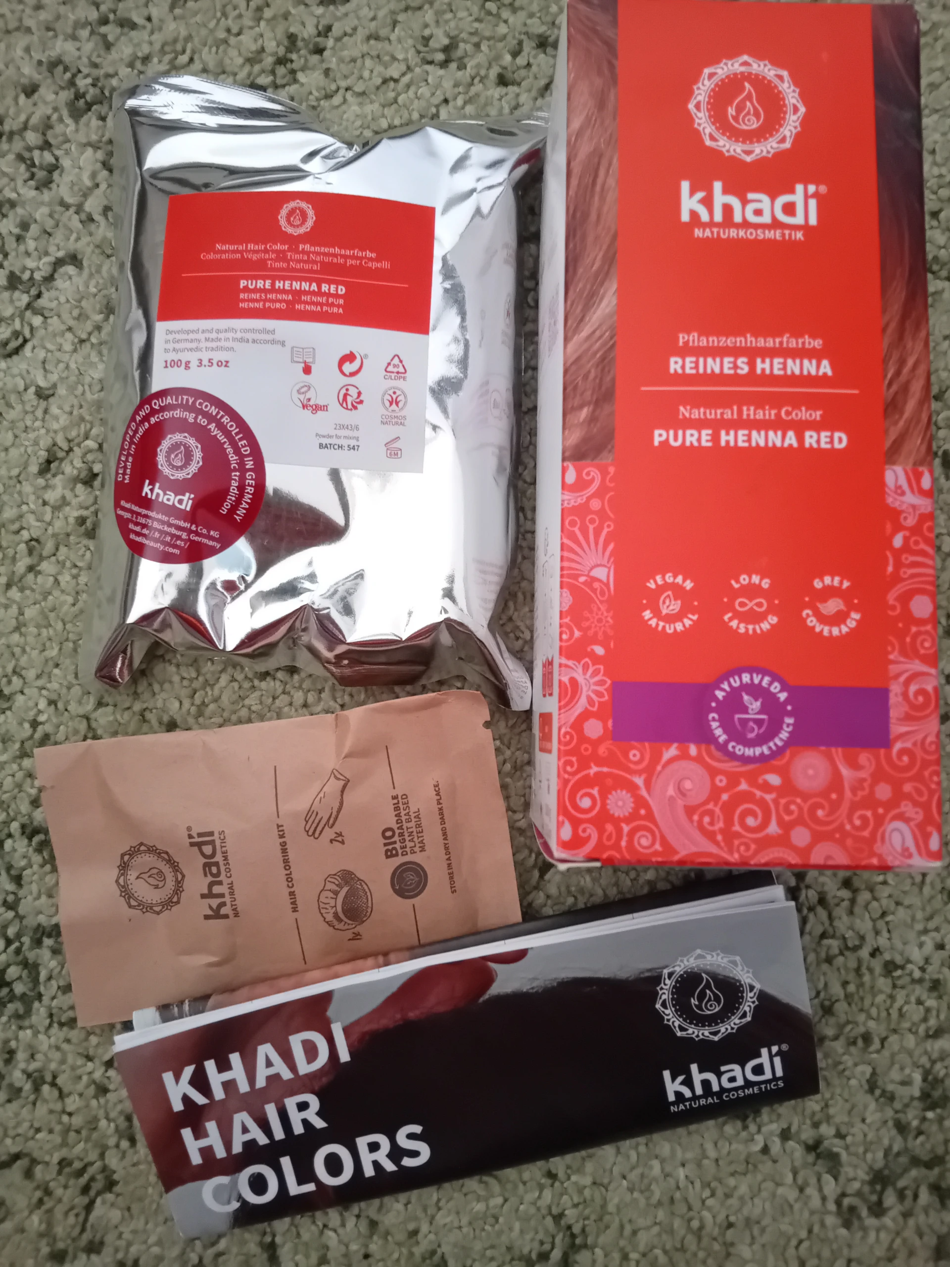 Khadi henna természetes hajfesték