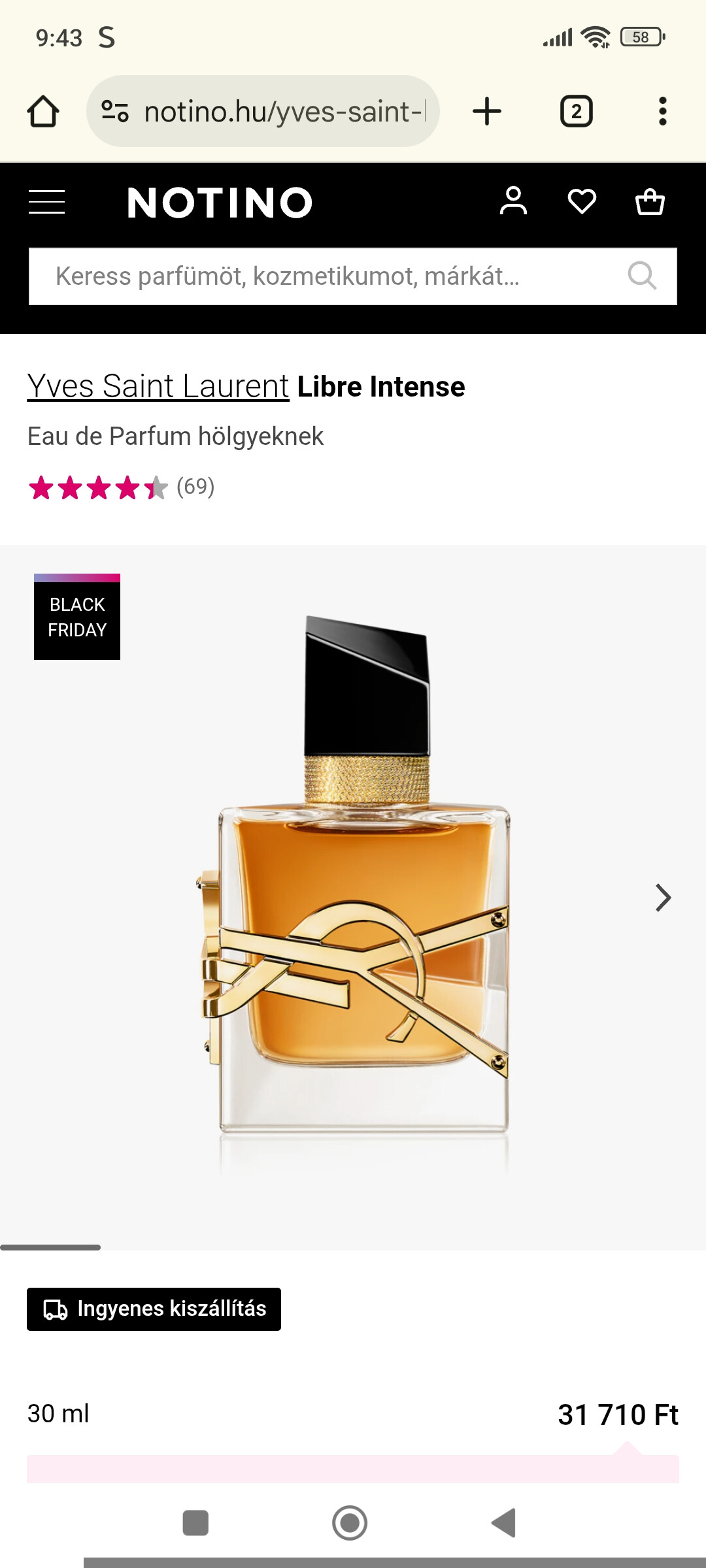 Yves Saint Laurent Libre Intense EDP