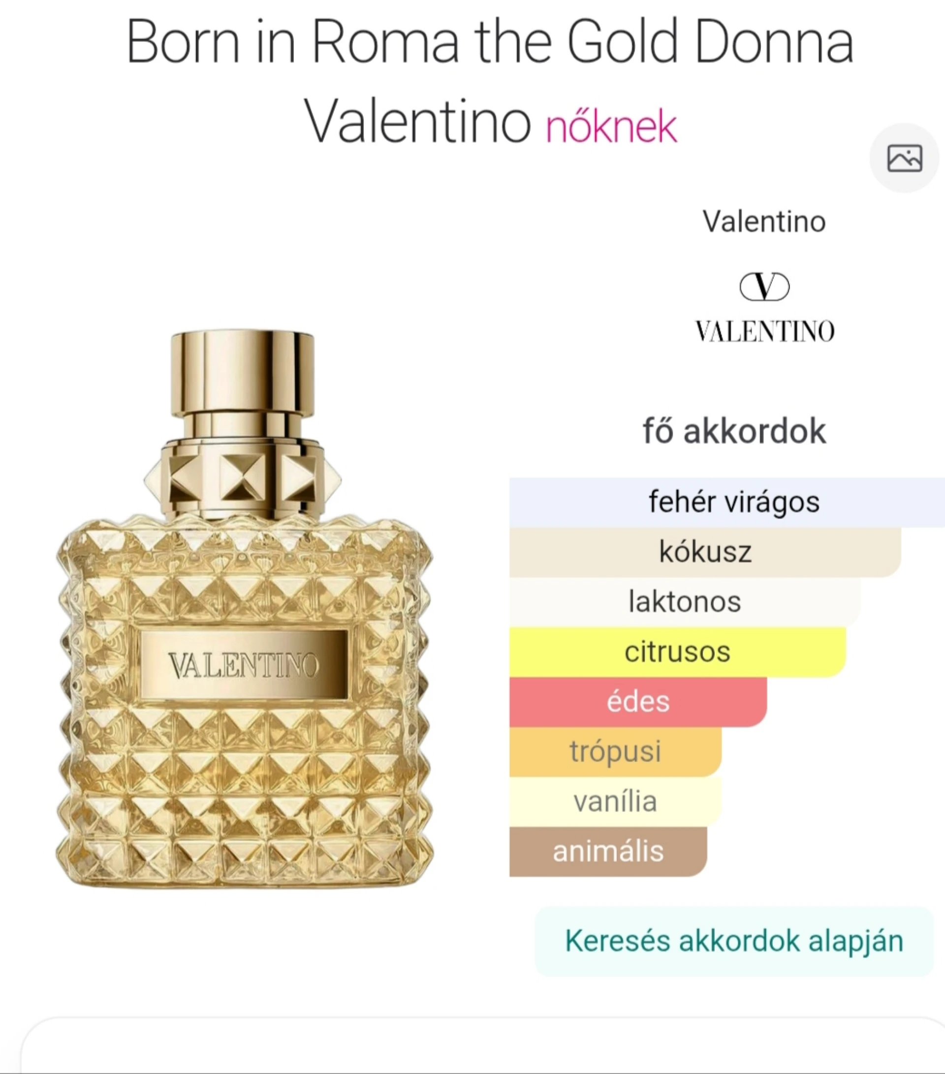 Valentino Born In Roma Donna The Gold