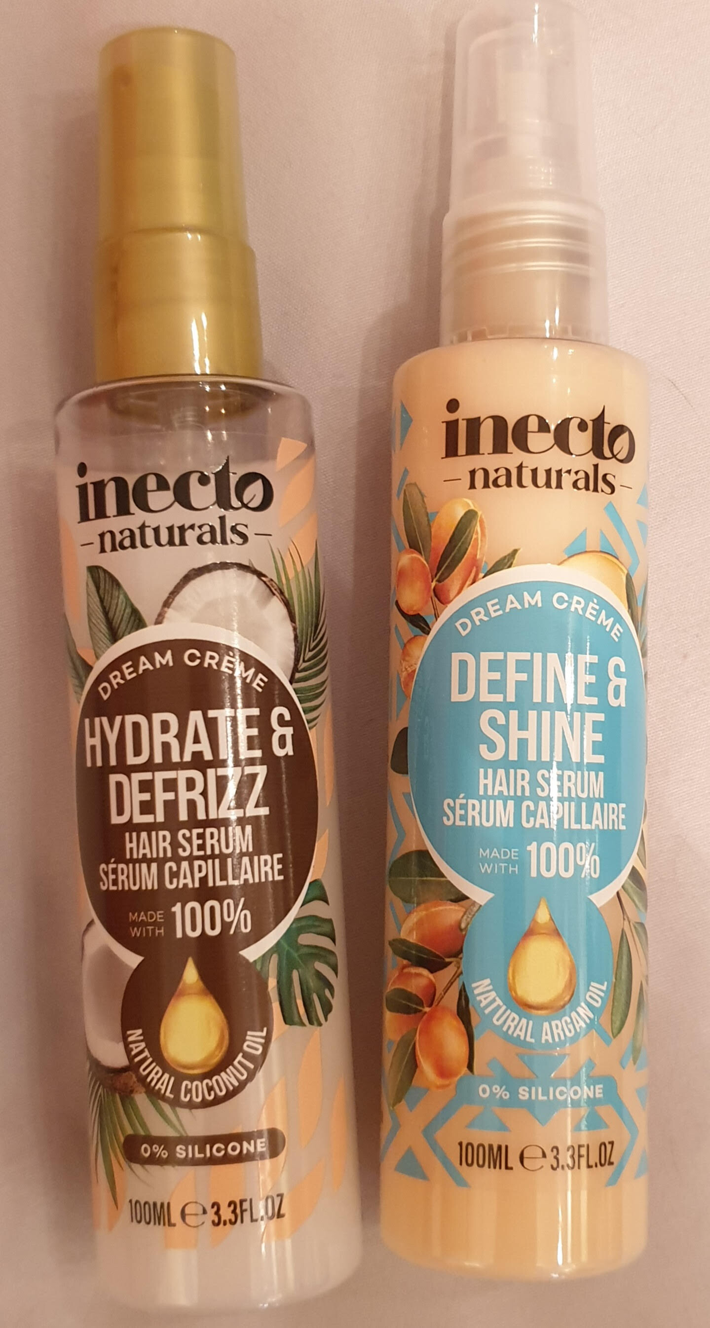inecto hydrate and defrizz hair serum