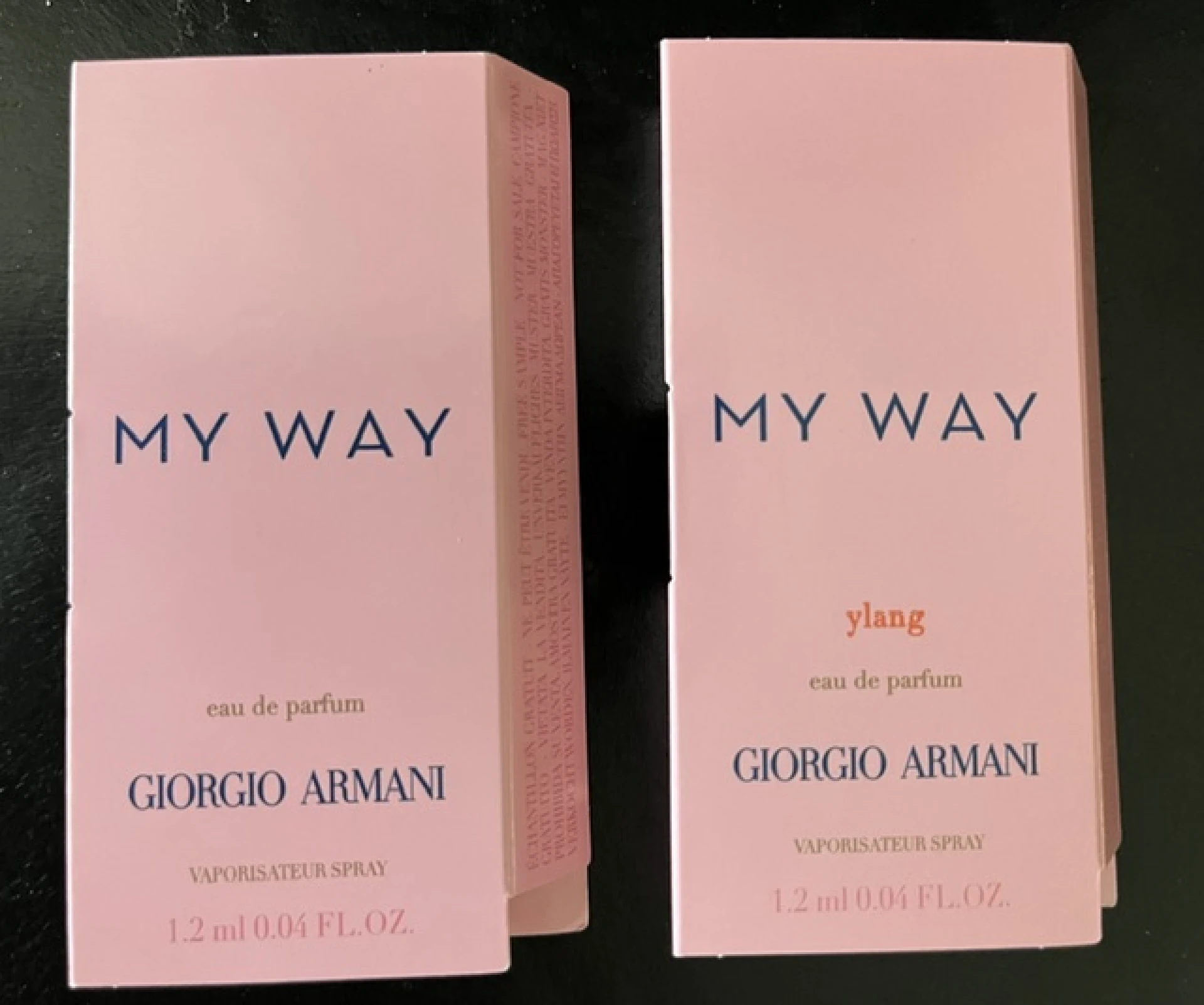 Armani My Way Ylang EDP és My Way illatminták