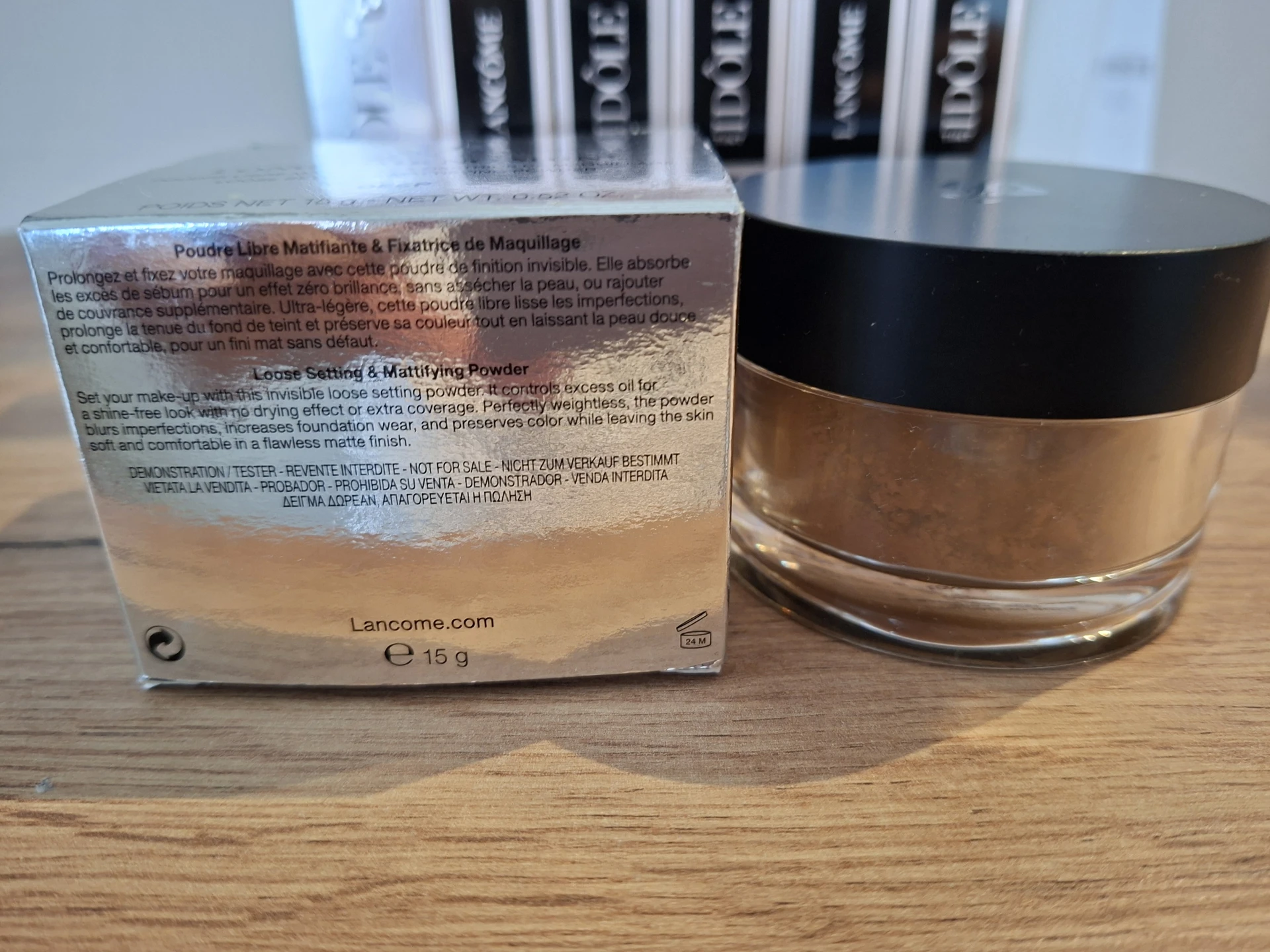 Lancôme Long Time No Shine Hosszantartó fixáló Púder