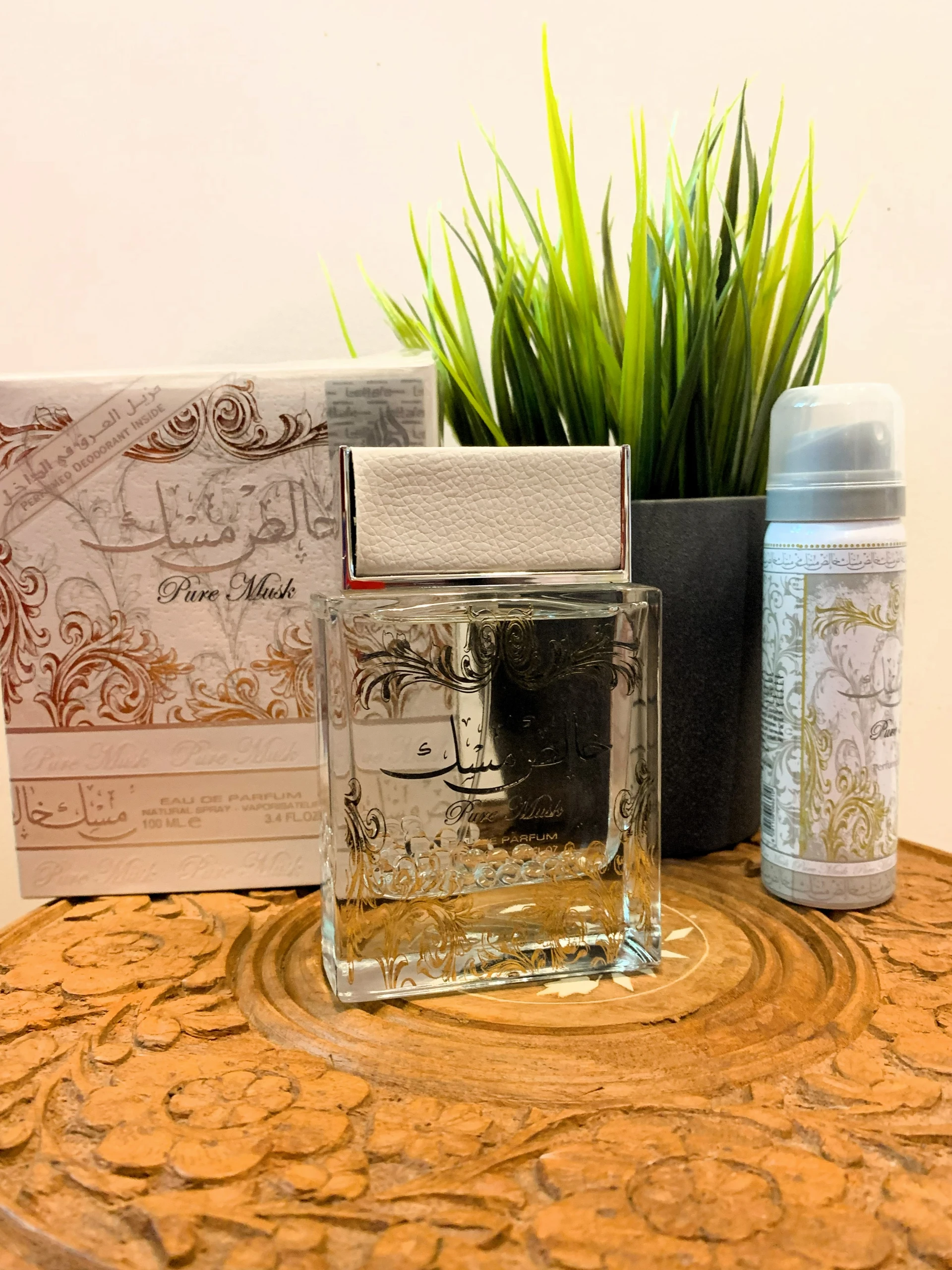 Lattafa Pure Musk EDP 100 ml üvegében + dezodor