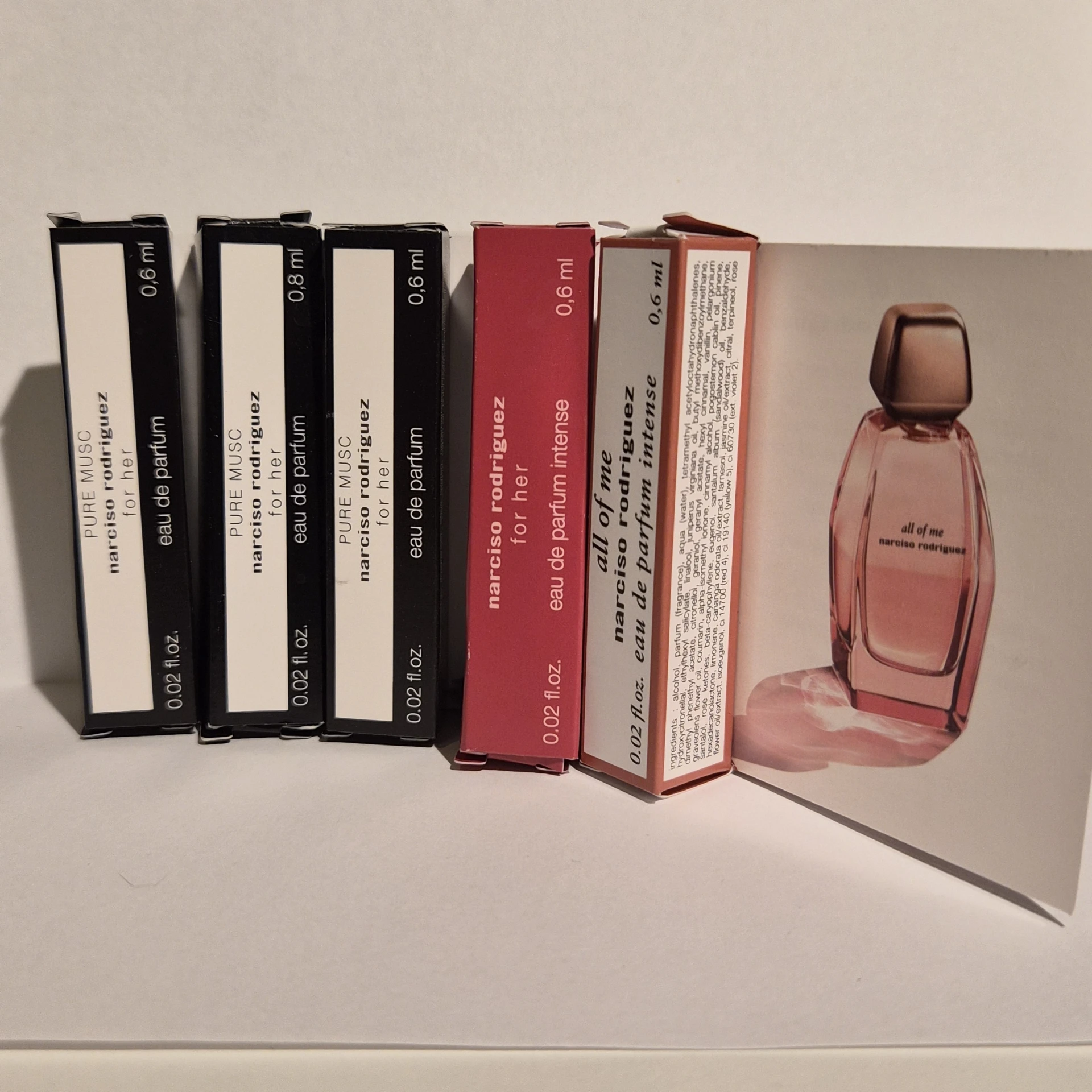 Narciso Rodriguez gyári parfüm minta csomag