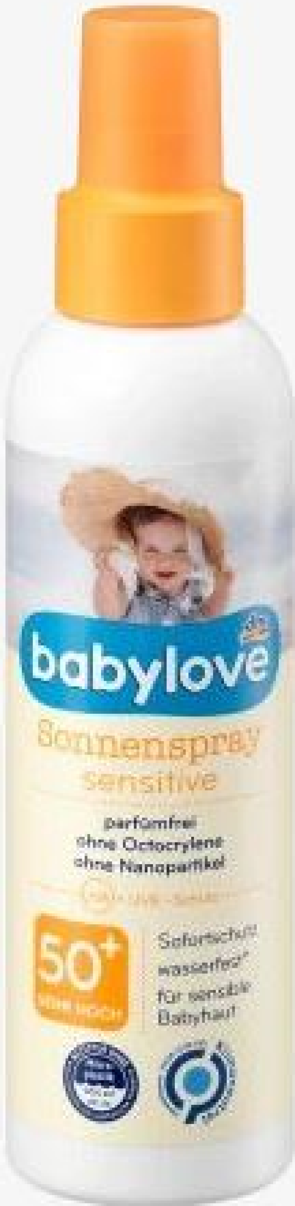 Babylove Szenzitív Napozó Spray Érzékeny Bőrre, FF50+