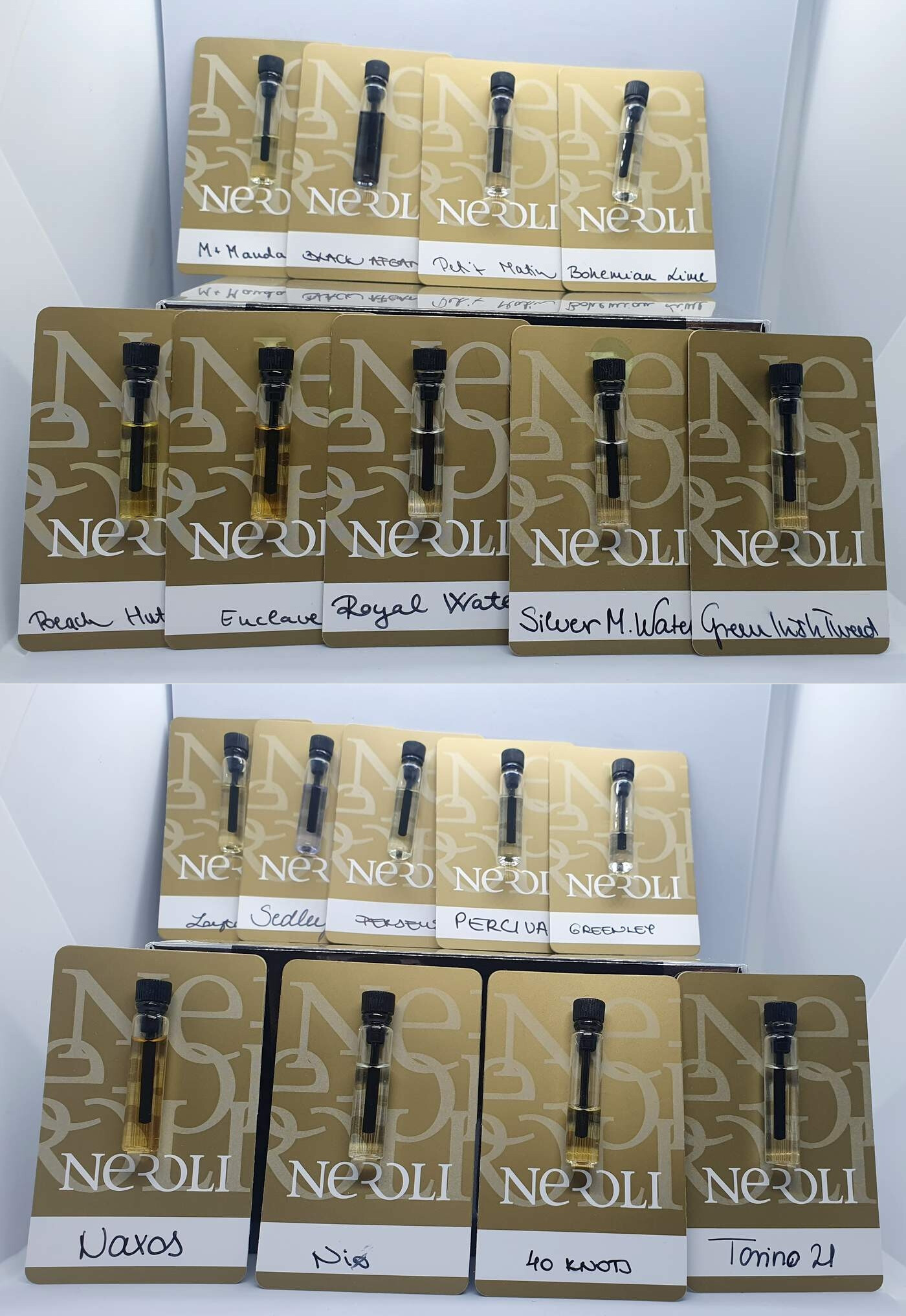 29 db férfi NICHE illatminta kiárusítás!