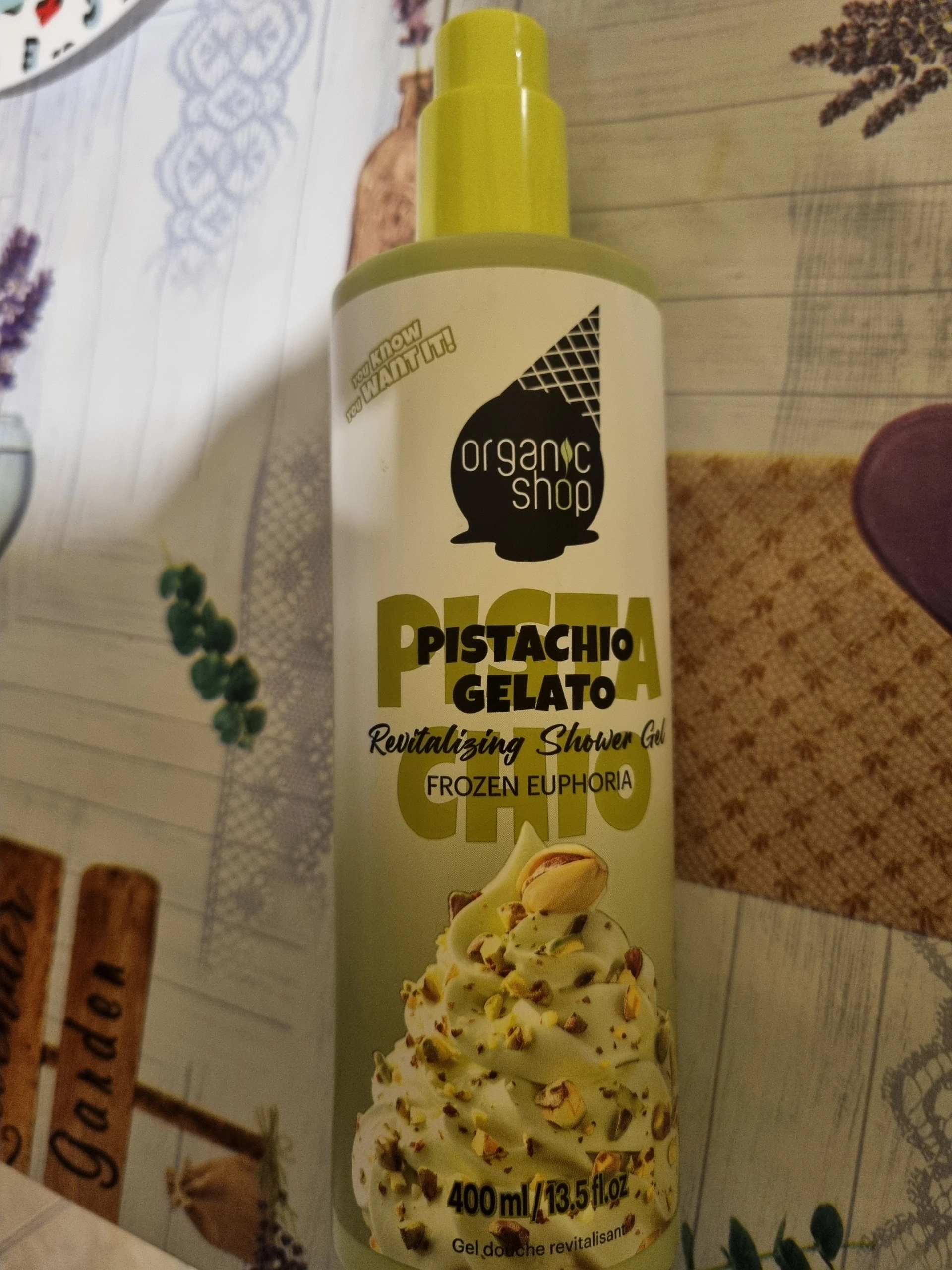 Organic shop pistachio gelato revitalizáló tusfürdő