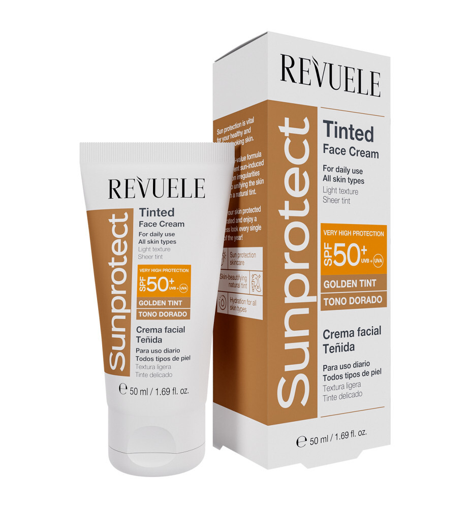 Revuele Tinted Face Cream SPF 50+ Golden Tint