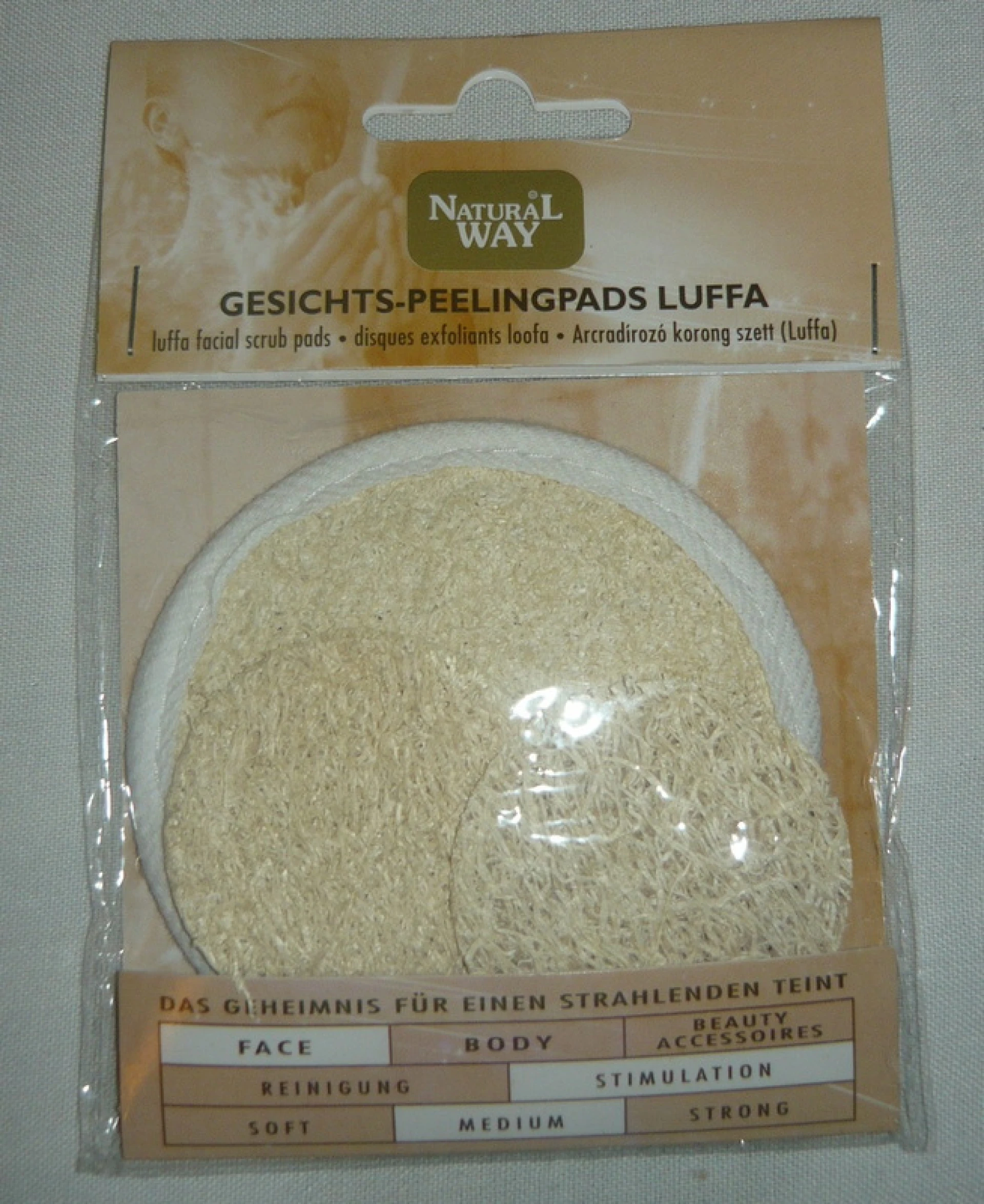 Natural Way Arcradírozó Párna (Luffa)