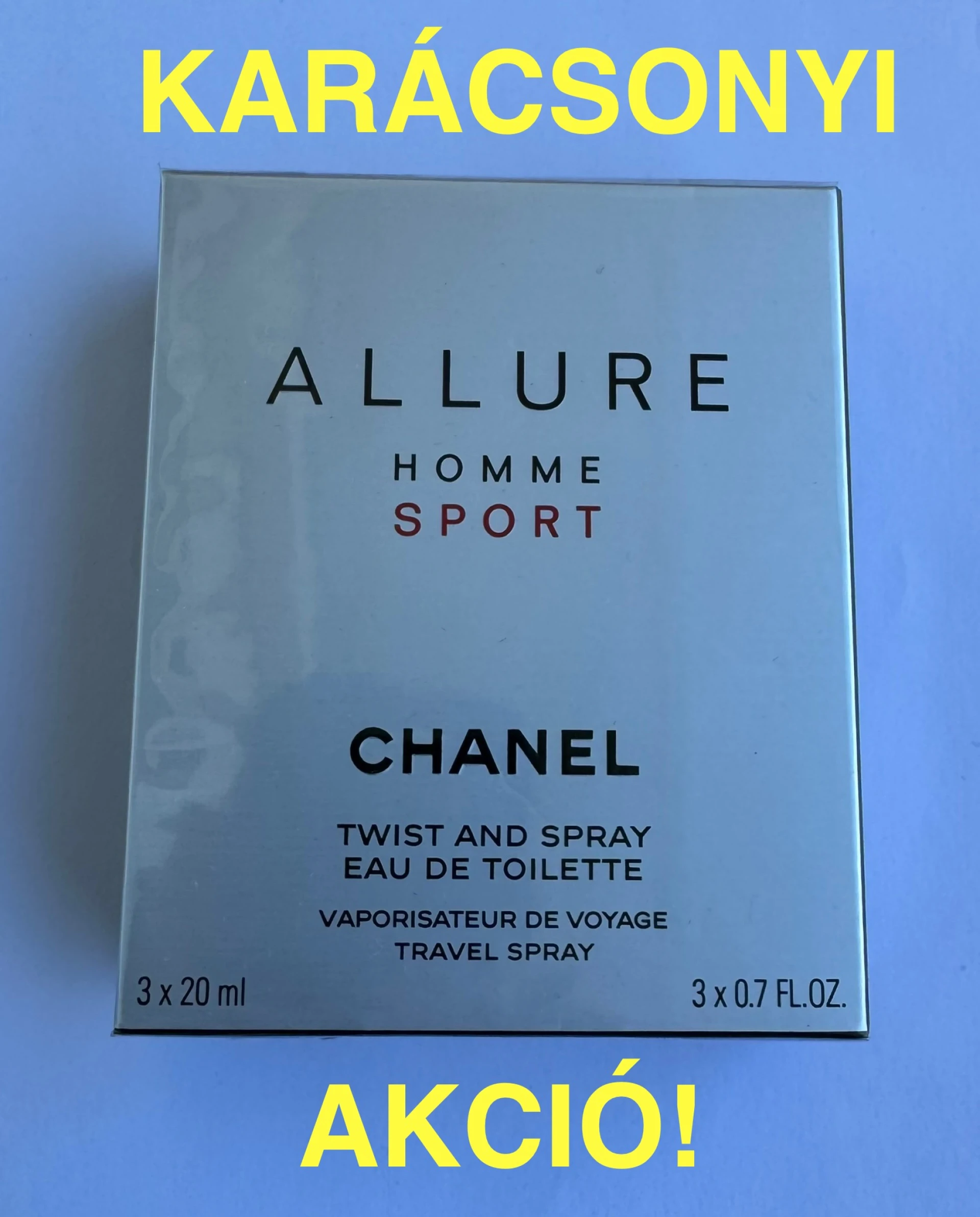 AKCIÓ! Bontatlan 3x20ml Chanel Allure Homme Sport Twist And Spray