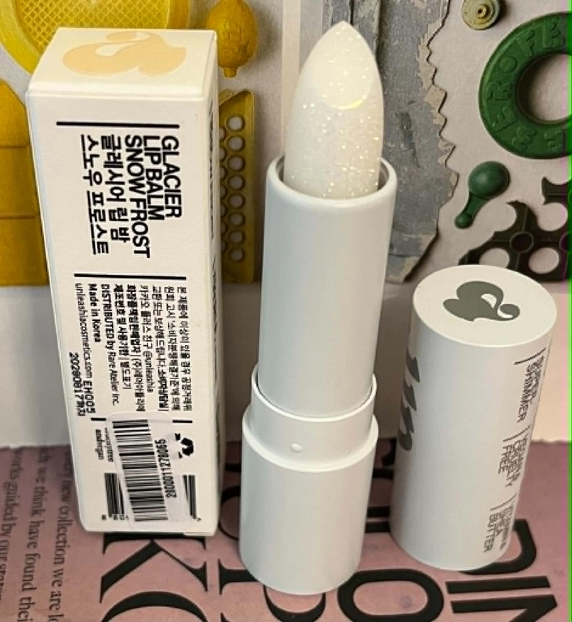 UNLEASHIA Glacier Vegan Lip Balm – Snow Frost árnyalat ✨