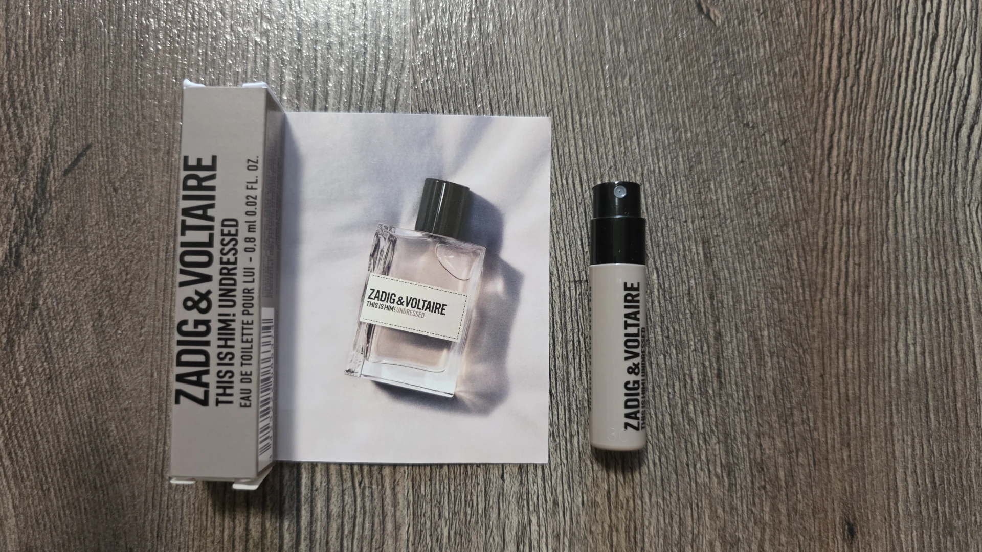 ÚJ eredeti gyári Zadig & Voltaire This is Him Undressed EDT férfi parfüm minta illatminta