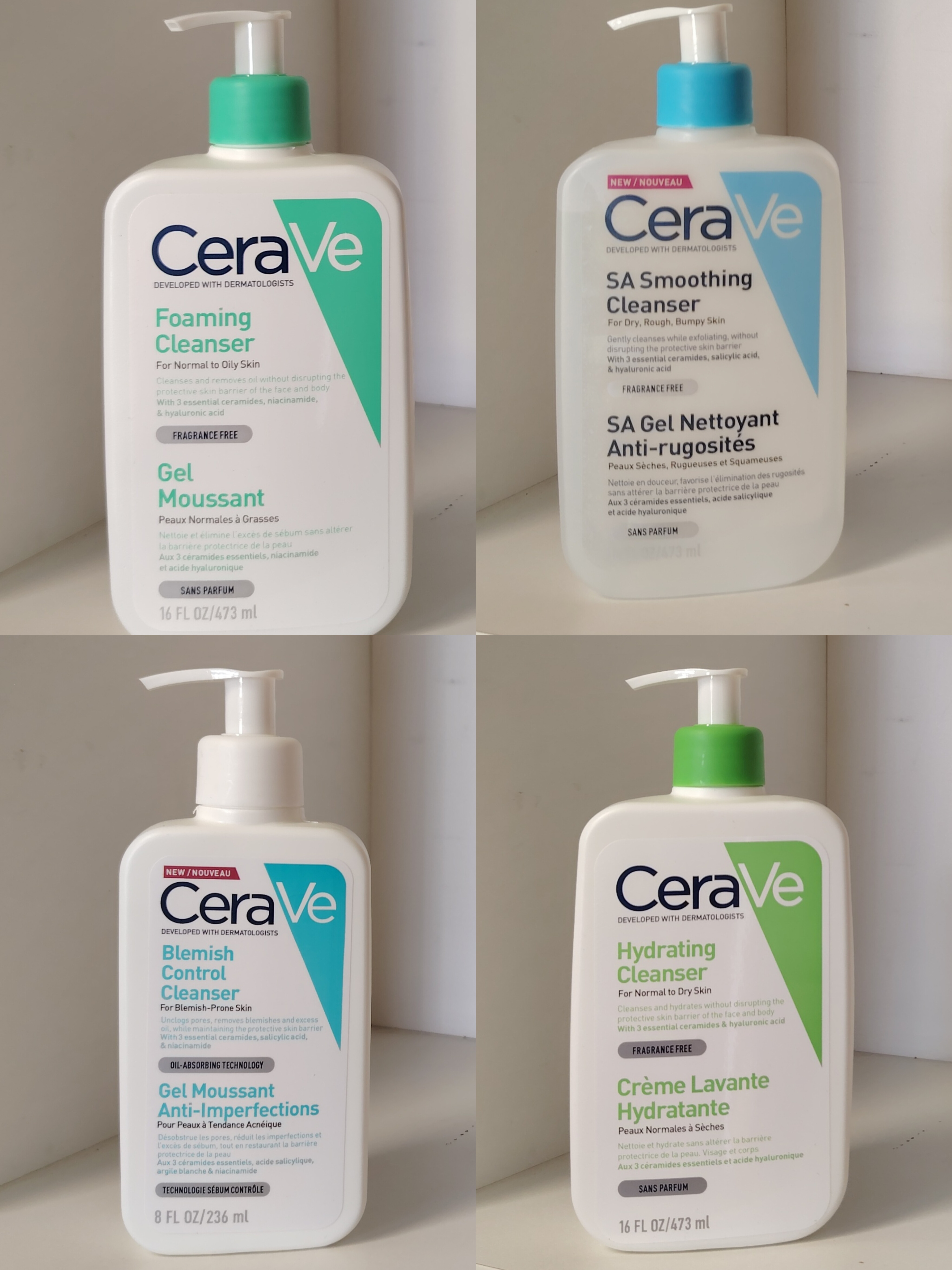 CeraVe arctisztítók