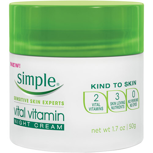Simple Kind To Skin Vitamin Nachtcreme – 50 Ml, Für Empfindliche Haut