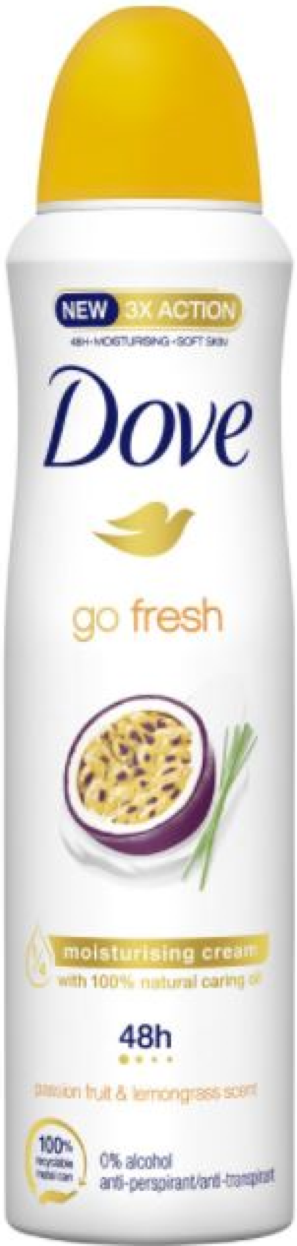 Dove Go Fresh Passiógyümölcs & Citromfű Dezodor