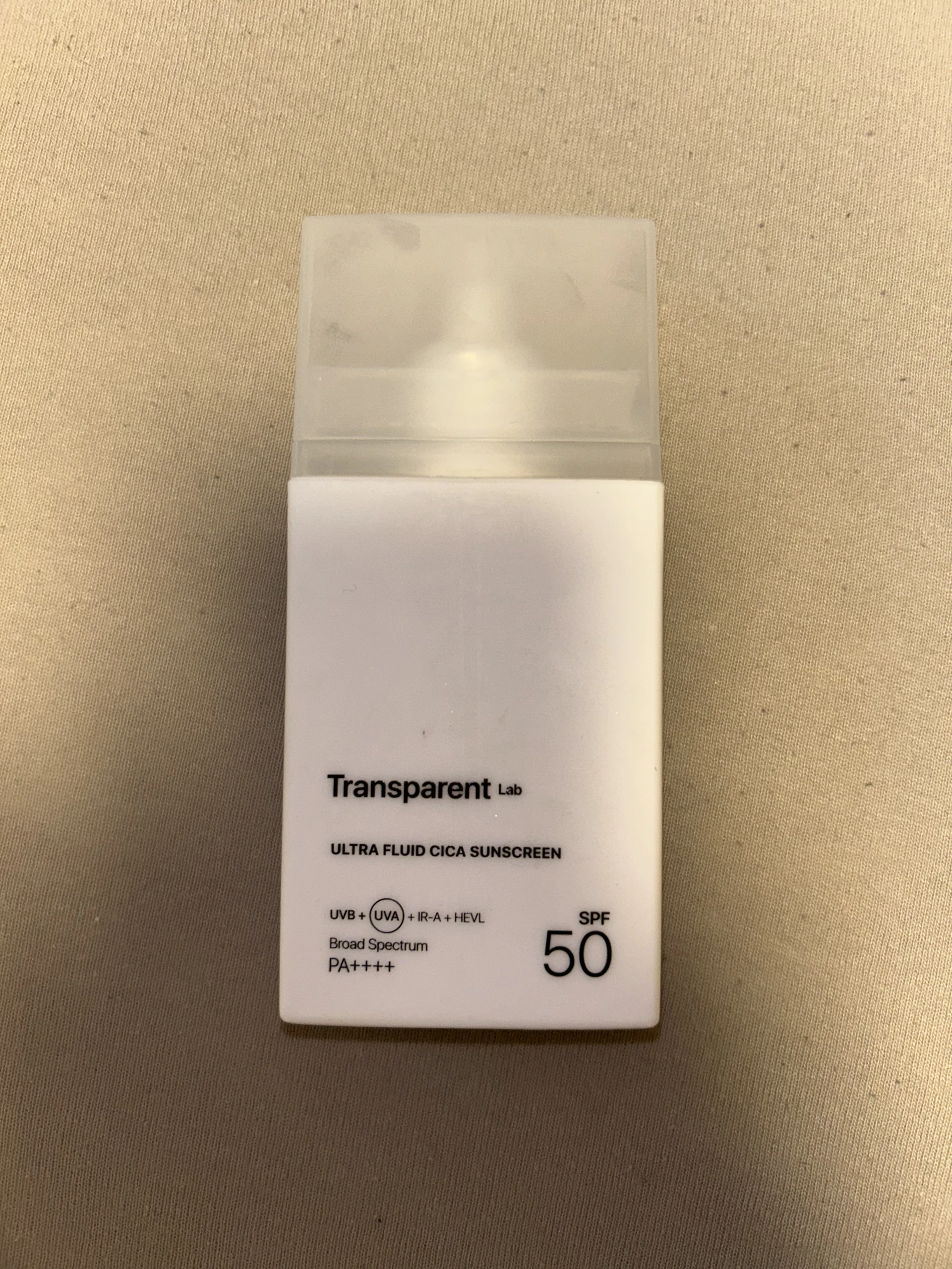Transparent Lab - Ultra Fluid Cica Sunscreen Spf50