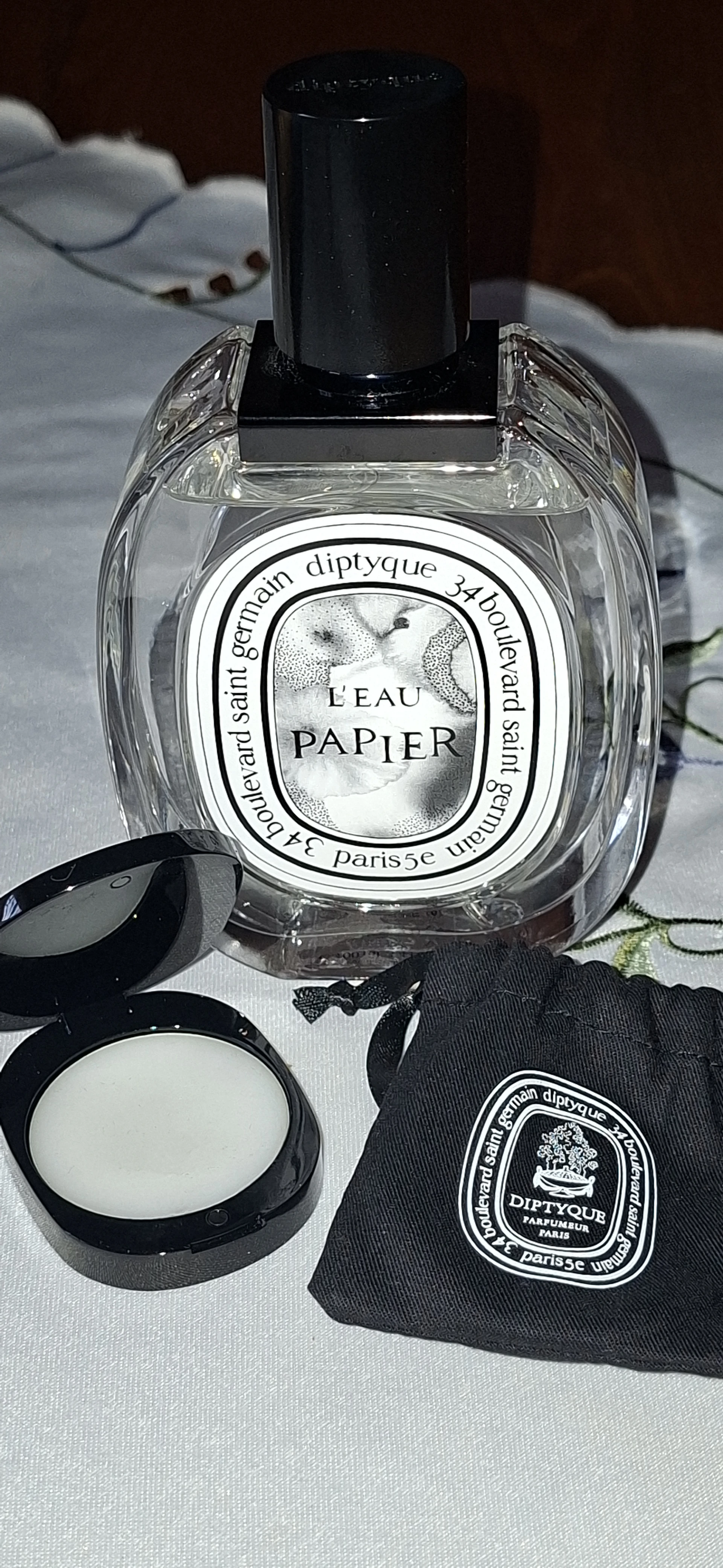 Diptyque Paris L'eau Papier + Solid tokkal, szütyővel