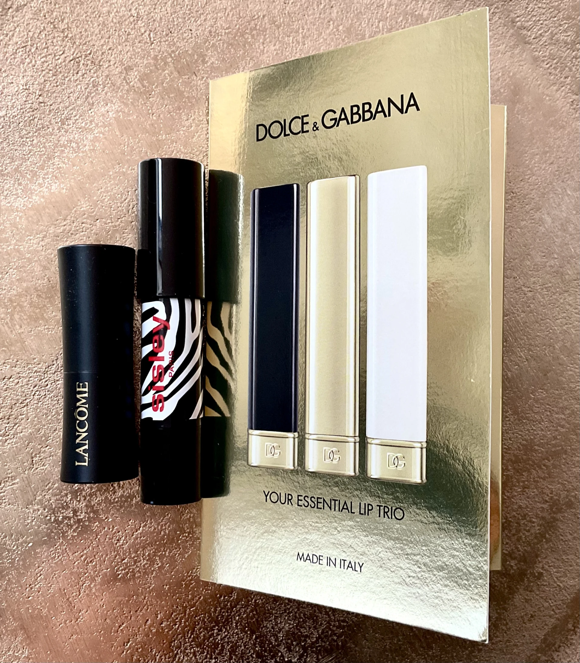 Sisley, Lancôme, D&G rúzscsomag