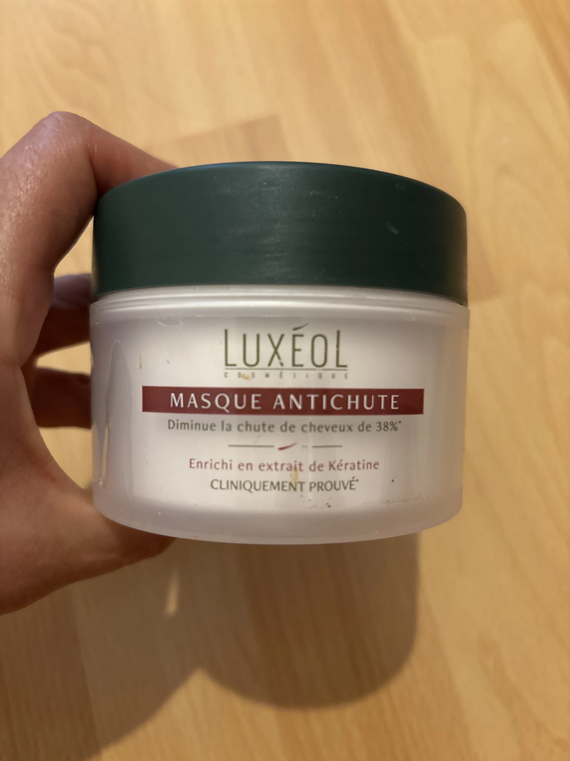 Luxéol hajmaszk hajhullás ellen