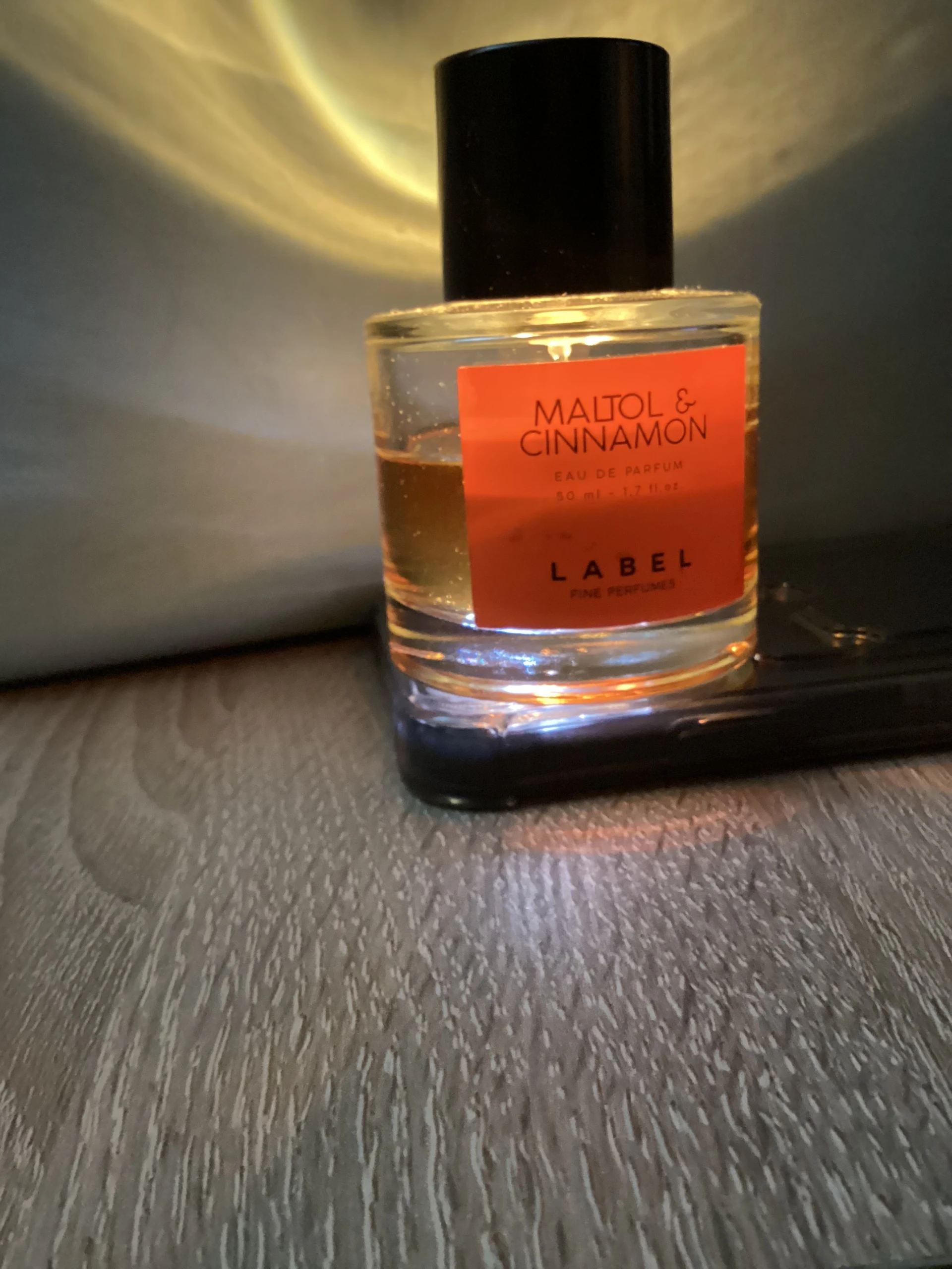 Label Maltol & Cinnamon 50 ml-es üvegben