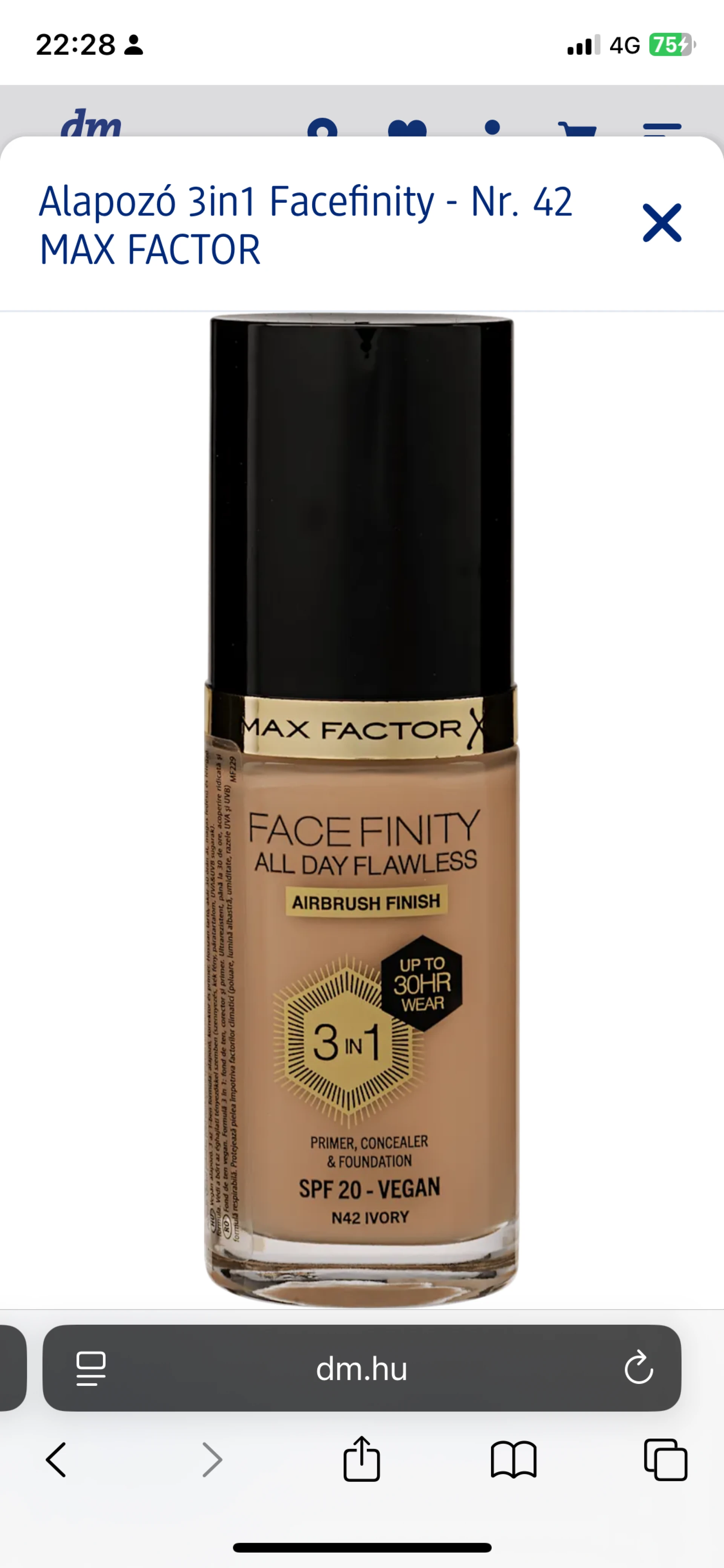 Max factor 3in1 facefinity