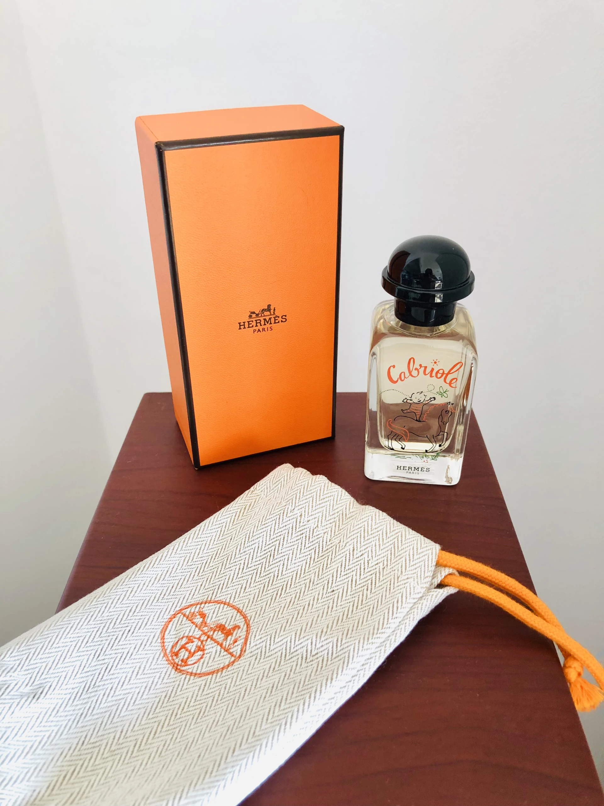 Hermés Cabriole 50 ml, vászonzsákkal és dobozzal